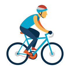 Road Bike Rider in Focus.