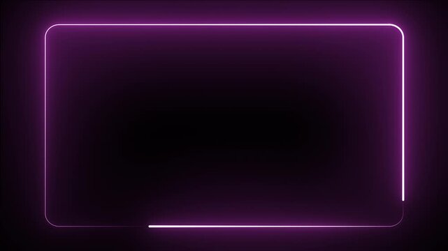 Futuristic pattern with blight neon light animation. Glowing Led Light Geometric Modern Texture. Seamless loop 4k Neon Radial Concentric full Animation Design. Triangle shape mosaic cyber neon