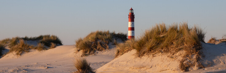 Leuchtturm Amrum Dünen Panorama	
