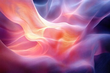 Obraz premium Ethereal swirls of light and color dance in a mystical realm, creating a vibrant harmony in motion during twilight