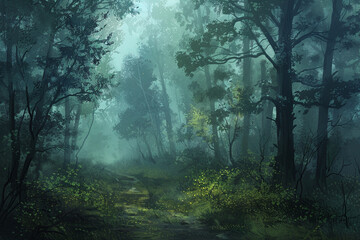 Fototapeta premium Mysterious Forest Path