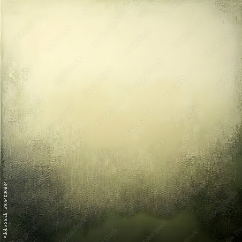 Poster a textured canvas background with a light yellow gradient and a dark green bottom.
