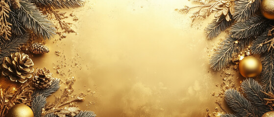 Wallpaper for christmas with gifts and christmas decoration 