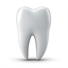 single white tooth 3d render