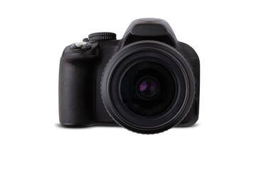 camera isolated on white background front view
