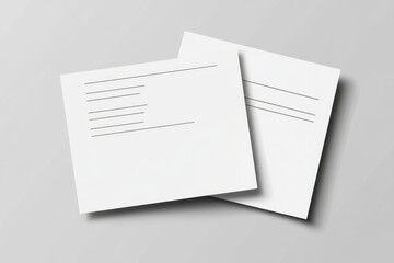  postcard template  mockup featuring a clean white background, designed for versatility with a blank area for personalized text