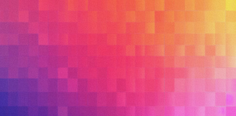 Abstract Geometric Blocks with a Vibrant Gradient Background