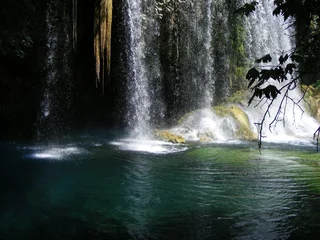 Fototapeten Wald Fluss Duden Waterfalls, Antalya / Turkiye  © F. BARAN