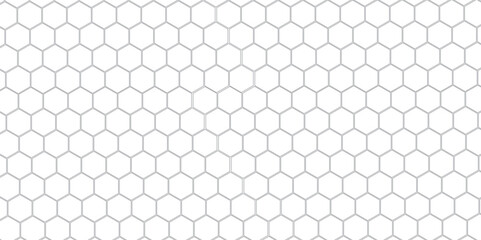 Vector geometric seamless texture symbol. Hexagon, bees hive cells pattern. Bee honey shapes. Abstract pattern with hexagonal white and gray technology line paper background.   Stylish grid texture. 