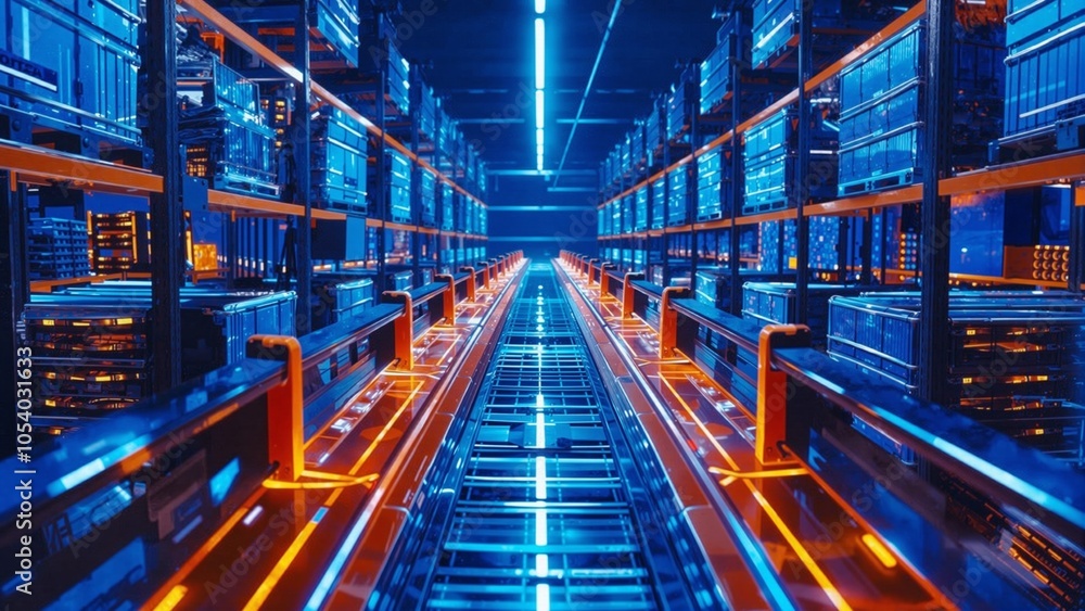 Poster smart warehouse management system using augmented reality technology to identify package picking and