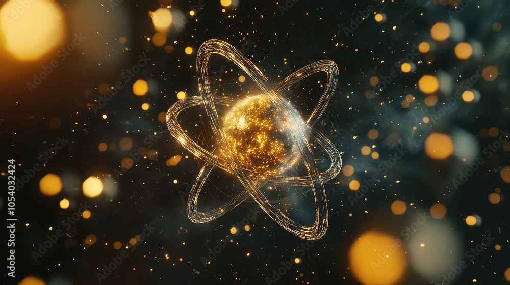 Poster dynamic atom representation in motion