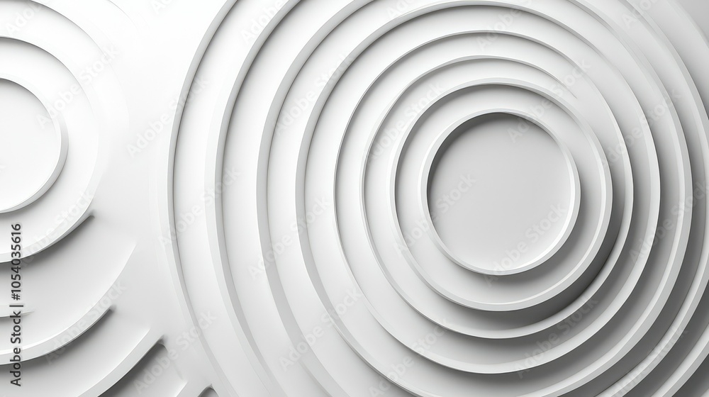 Poster minimalist background with concentric circles design