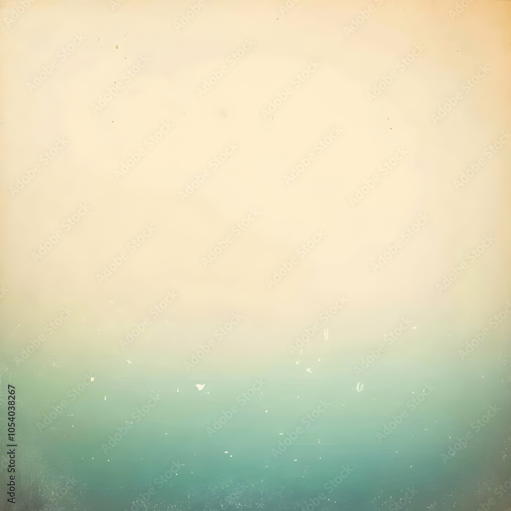Poster abstract gradient background with light yellow fading to teal blue with light texture.