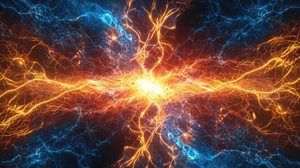 Fototapeta premium Dynamic Visualization of Electron Behavior in Energy Fields