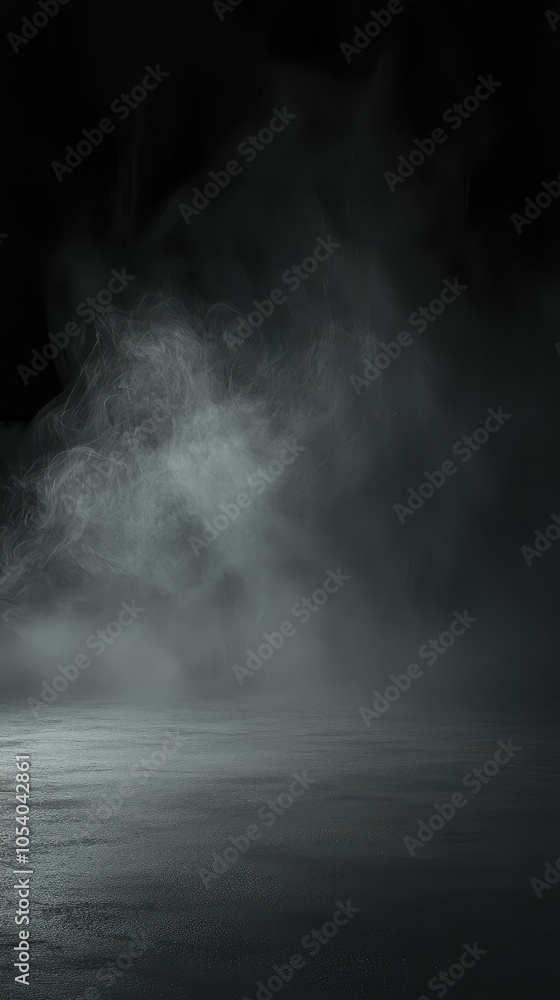 Poster dramatic empty black background with vignet effect