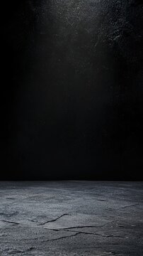 Dramatic Empty Black Background for Visual Projects