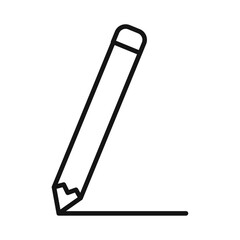 Pencil icon outline collection or set in black and white
