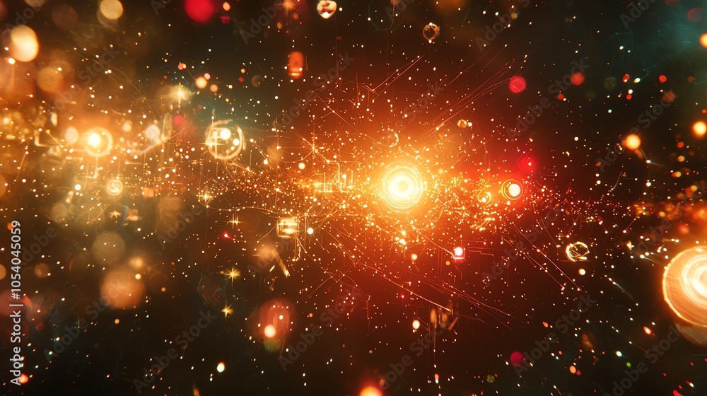 Poster flow of data in etl pipeline, neon glowing data particles in dark space, intricate digital art, futu