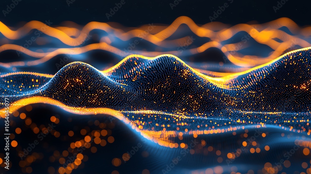 Poster flow of data in etl pipeline, neon glowing data particles in dark space, intricate digital art, futu