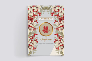 BRIDAL SHOWER FLORAL INVITATION TEMPLATE