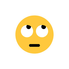 Fototapeta premium Face with Rolling Eyes Emoji 