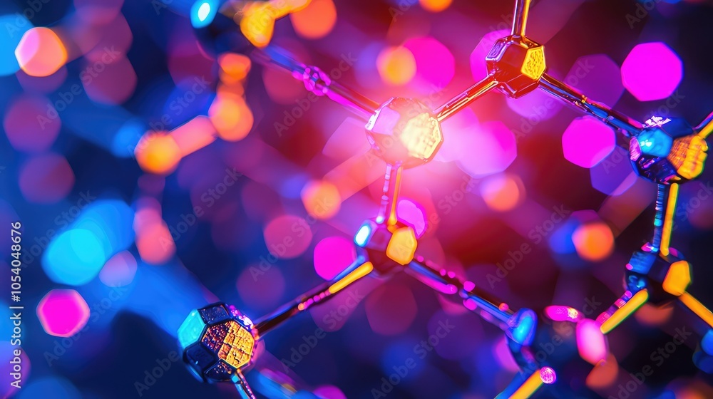 Aufkleber close-up of electron diffraction pattern