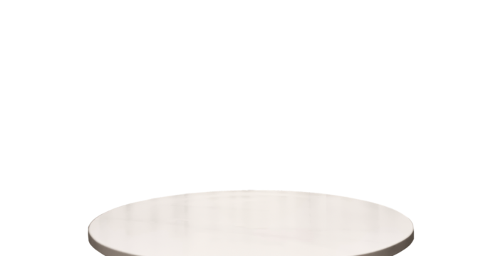 real empty round marble table with gold curtain background used for premium, luxury, deluxe concept. podium under spot light for with beige wavy drapery in background.