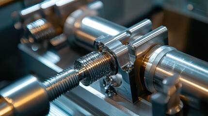 Close-up of Titanium Surgical Device in Use