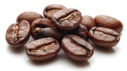 Roasted Coffee Bean Pile