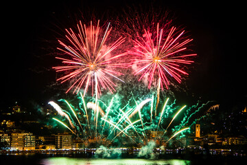 montagne autunno temporale neve lago fiume tramonti