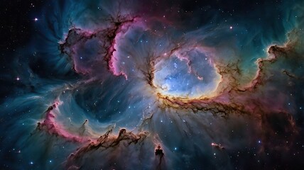 Obraz premium Epic space galaxy cloud nebula. A starry night in the Supernova cosmos. A Universe of science and astronomy. Ideal background or wallpaper for desktop.