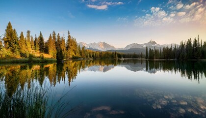Obraz premium Serene Lake Reflections