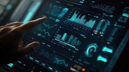 Fototapeta premium The Interactive Data Analysis Dashboard