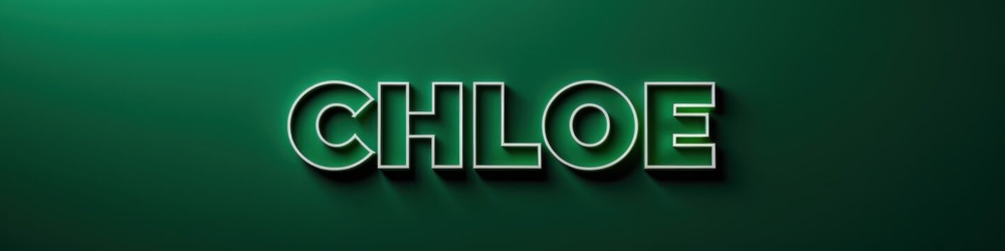 Stylish chloe letters with a clean, modern design. Perfect for branding, minimalistic decor, and personalized projects.