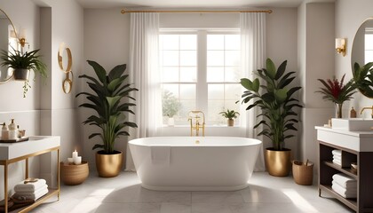 Photo interior modern design room 3d design