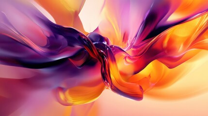 Fototapeta premium Vibrant Abstract Gradient Background in Bright Orange