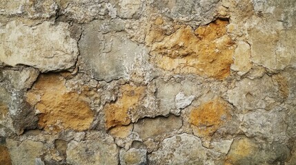 Close-Up of Weathered Stone Wall