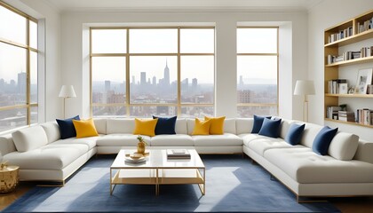 Photo interior modern design room 3d design