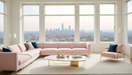 Photo interior modern design room 3d design