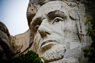 Mount Rushmore Face of Abraham Lincoln