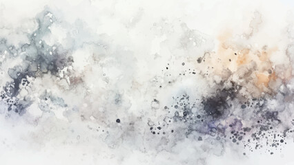 Abstract horizontal watercolor background. Hand drawn vector texture. Brush stroked painting pastel color watercolour