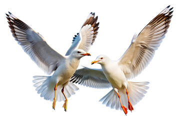 Obraz premium Seagull flying TRANSPARENT PNG