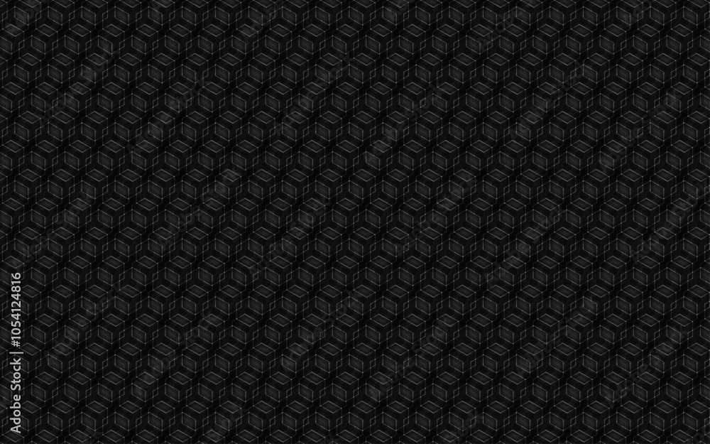 Poster seamless hexagonal pattern background design | hexagonal background design with dark gray gradient s