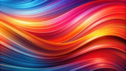 Naklejka premium Abstract Swirling Vibrant Hues of Blue, Orange, and Red