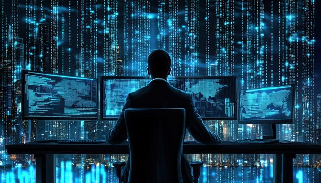 Set Of Cartoon  Illustrations: Information Technology Security. Explore Ethical Hacking, Cryptography, And Cybersecurity Consulting In Isolated Designs.