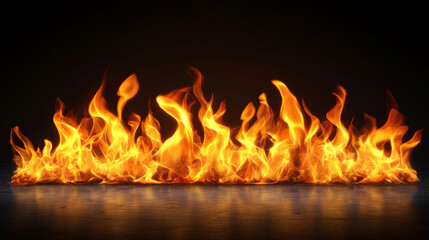 Naklejka premium Fire flame