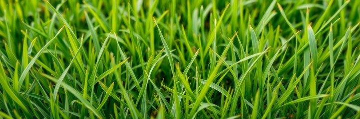 Obraz premium Lush green grass texture close-up, perfect for backgrounds or nature concepts, spring, texture