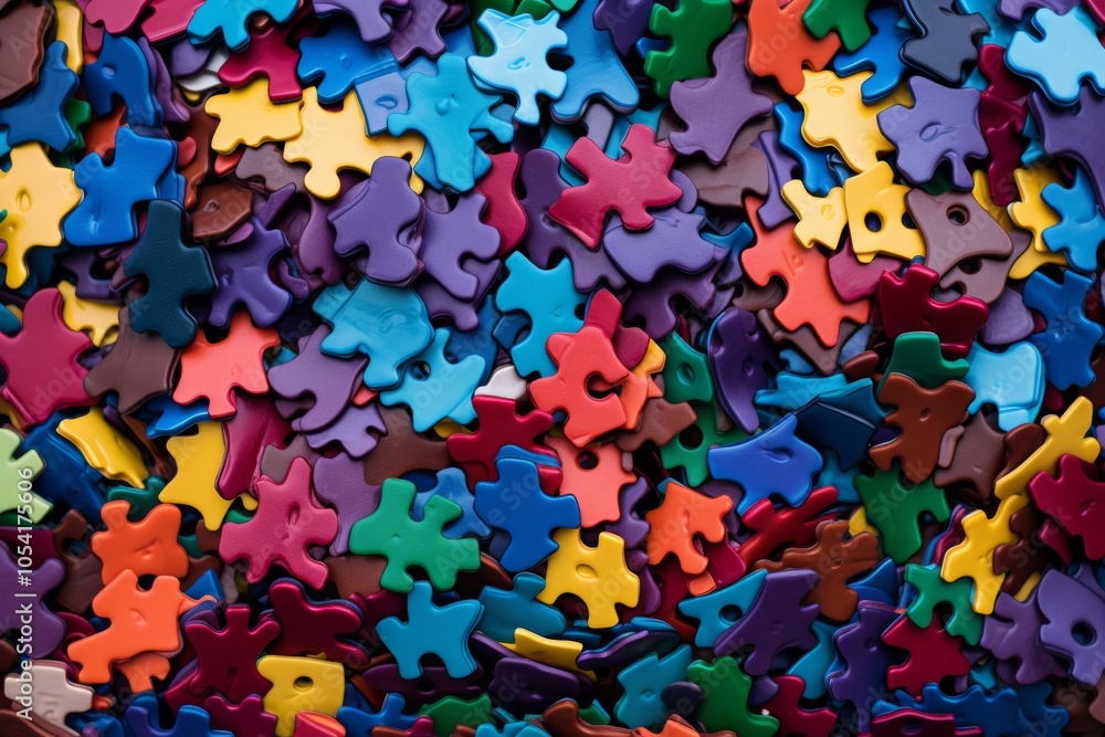 Poster vibrant and colorful puzzle background design for creative projects and visual displays