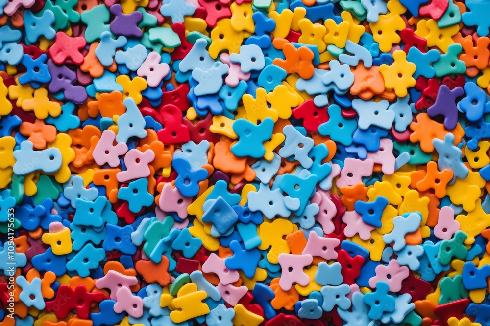 Poster vibrant and colorful puzzle background design for creative projects and visual displays