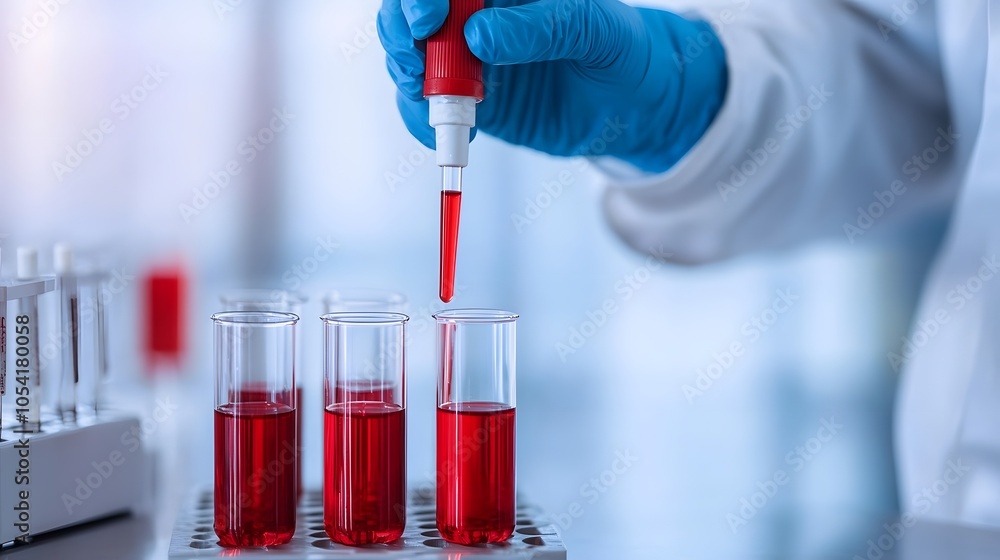 Aufkleber Laboratory Liquid Processing and Sample Testing